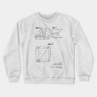 Gondola Railway Car Vintage Patent Hand Drawing Crewneck Sweatshirt